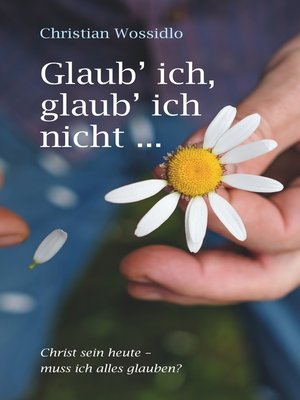 cover image of Glaub' ich, glaub' ich nicht